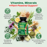 Life's Fortune enzimas digestivas bromelina y papaina para mejor absorción.