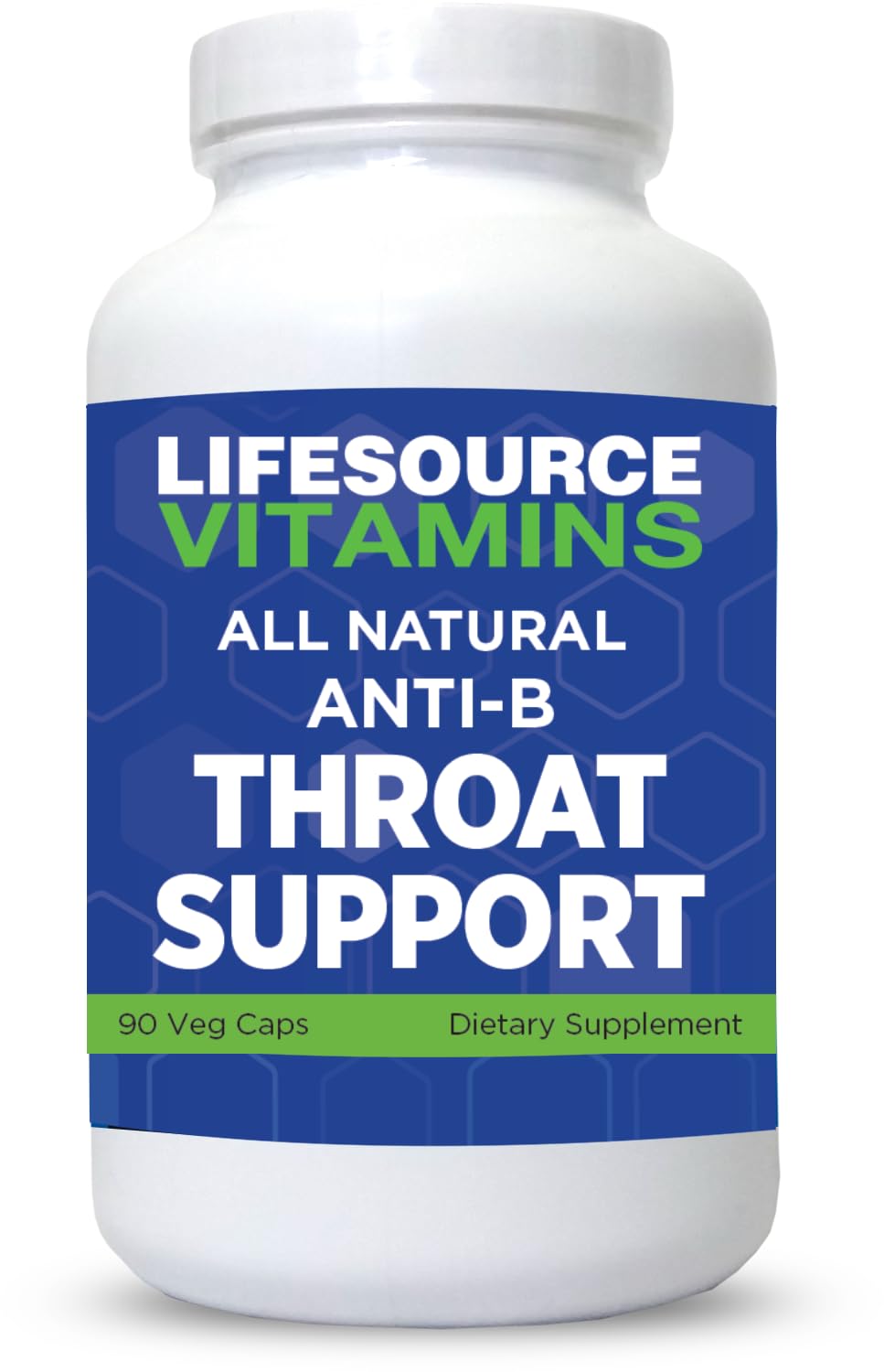 LifeSourceVitamins Apoyo de Garganta, botella: alivio natural para molestias de garganta.