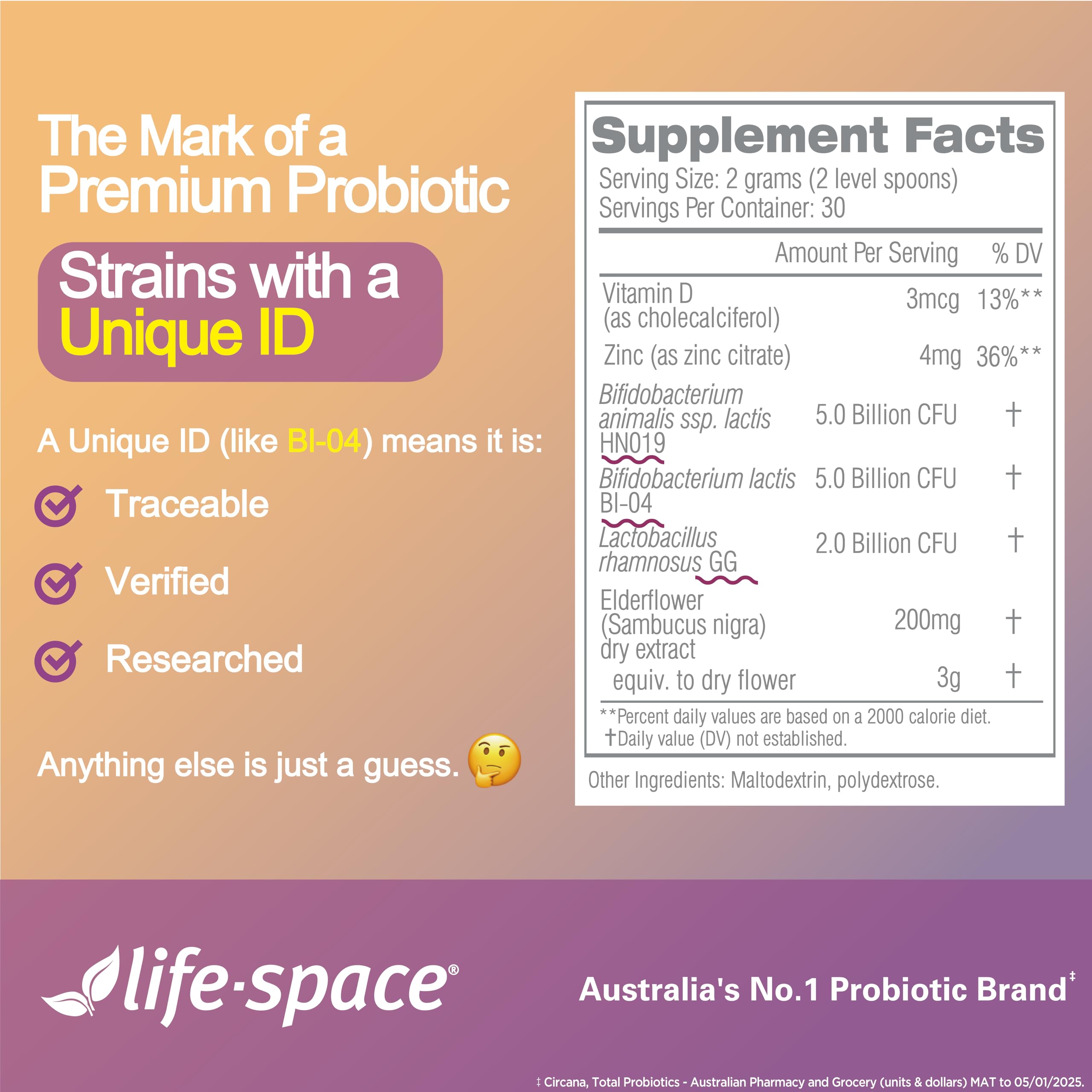 Life-Space producido en Australia con control de calidad