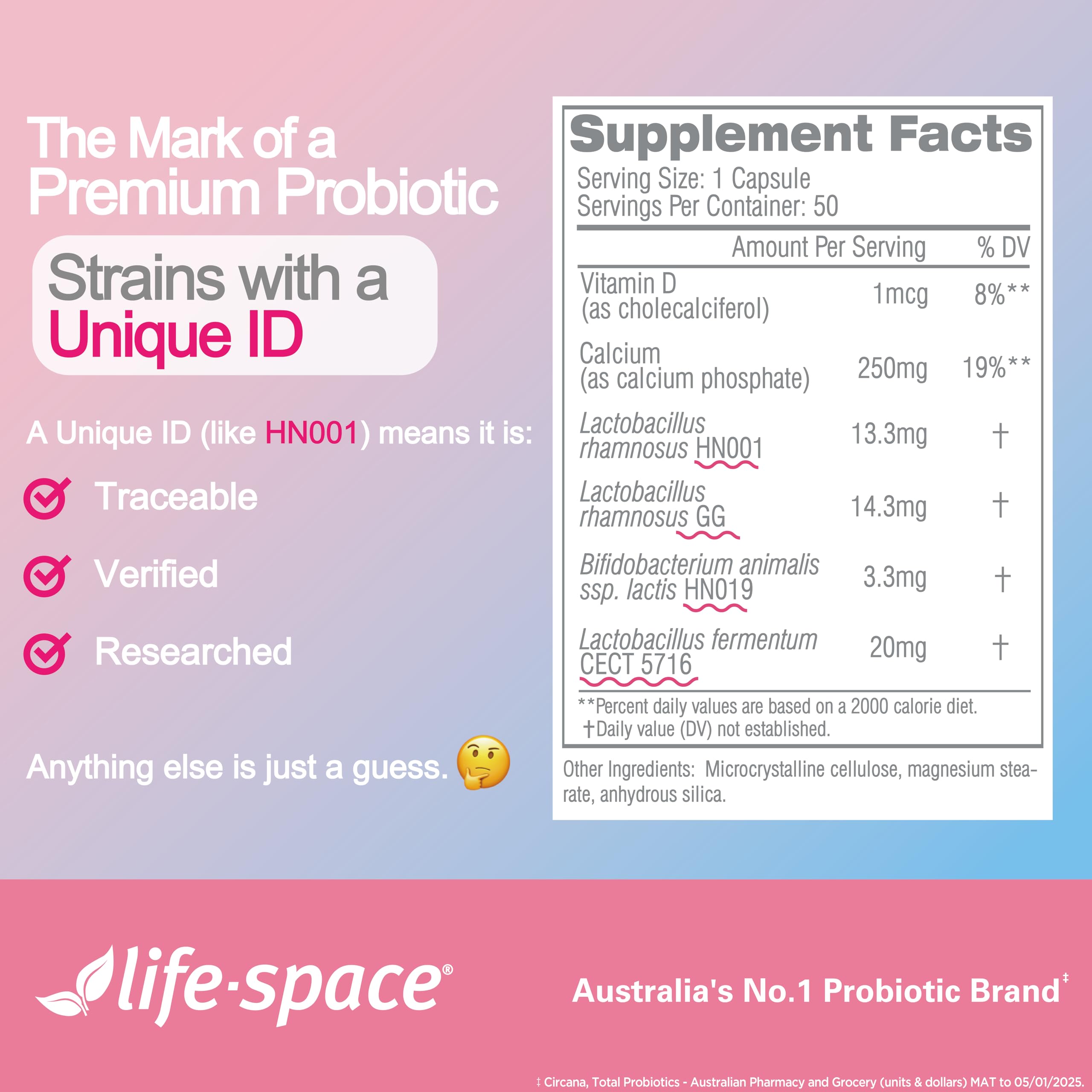 Life-Space Probiotic apoyo potencial a la salud intestinal e inmunidad