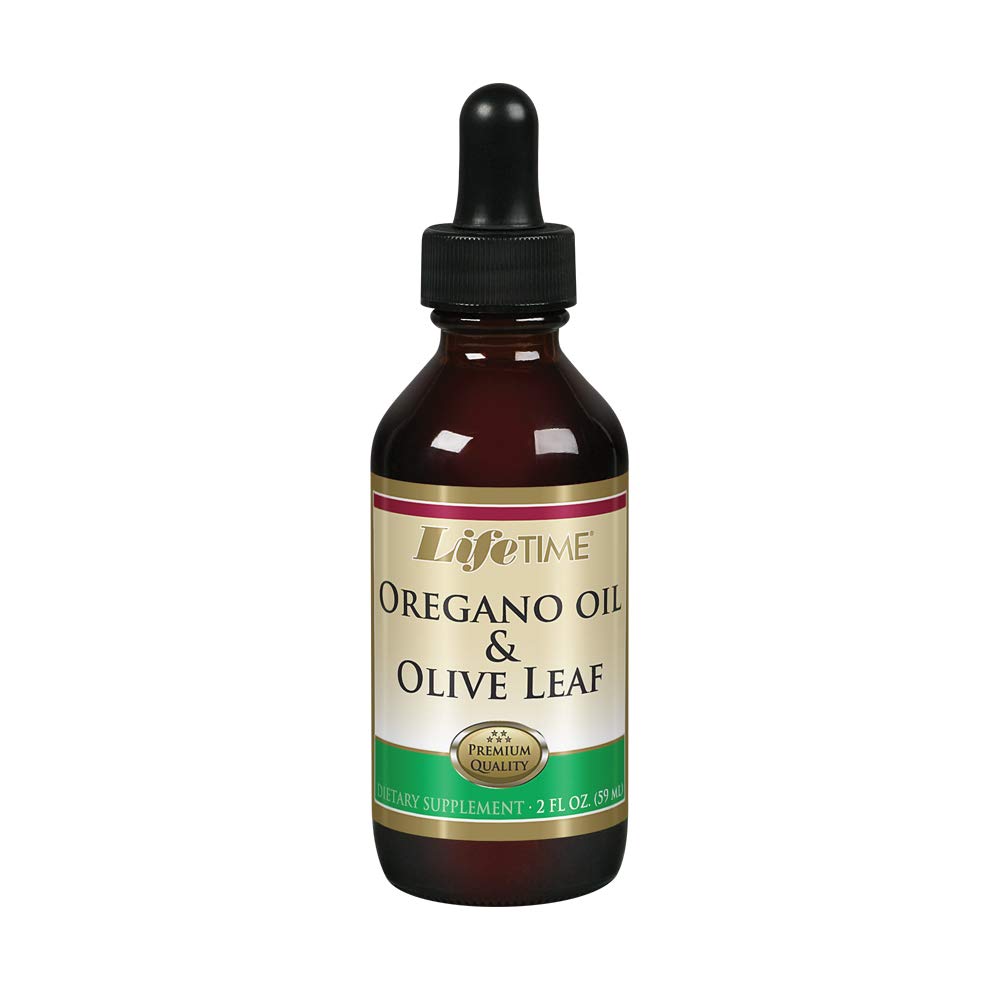 LIFETIME Aceite de Orégano y Hoja de Olivo en botella de gotas para uso diario