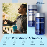 LifeVantage Protandim, etiqueta de ingredientes clave como cúrcuma y té verde.
