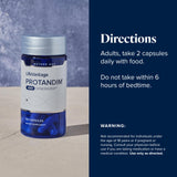 LifeVantage Protandim NAD Synergizer cápsulas en manos, energía y claridad mental