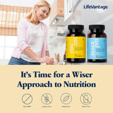 LifeVantage Rise AM en mano como parte de un ritual matutino