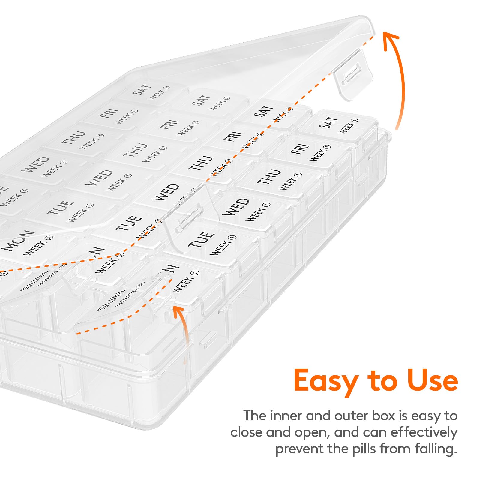 Lifewit Tapa abatible y cierre hermético para evitar derrames