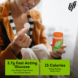 Lift tabletas glucosa naranjas, ideal para entrenamiento y viajes