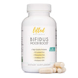 Probióticos Lifted Naturals: botella frontal para apoyo digestivo diario