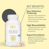 Probióticos Lifted Naturals: etiqueta detallada con información