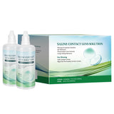 LIFVEAN solución salina botella volcada para enjuague suave de lentes.