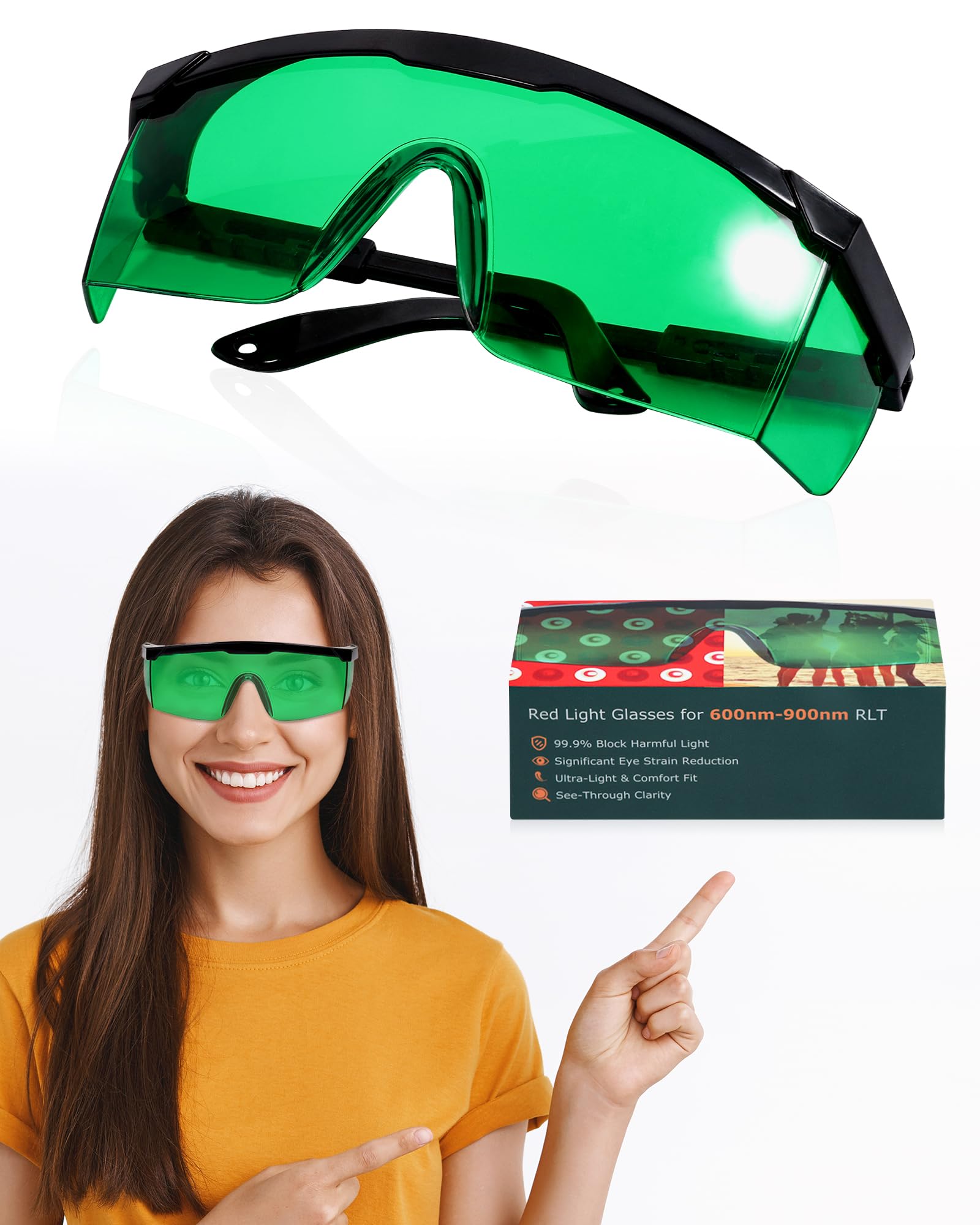 Gafas LIGHTMEUP proteccion-luz-roja para sesiones seguras y cómodas