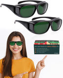 Gafas LIGHTMEUP para terapia de luz roja protegen los ojos durante sesiones con iluminación selectiva