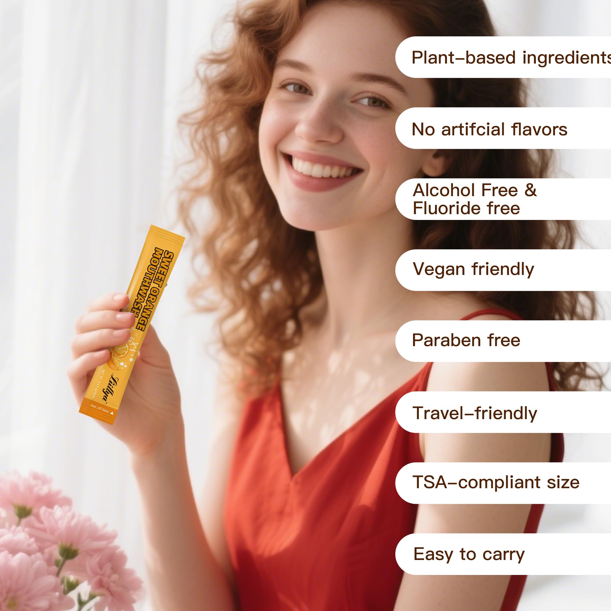 Aroma natural de naranja y menta en Liillya para uso diario.