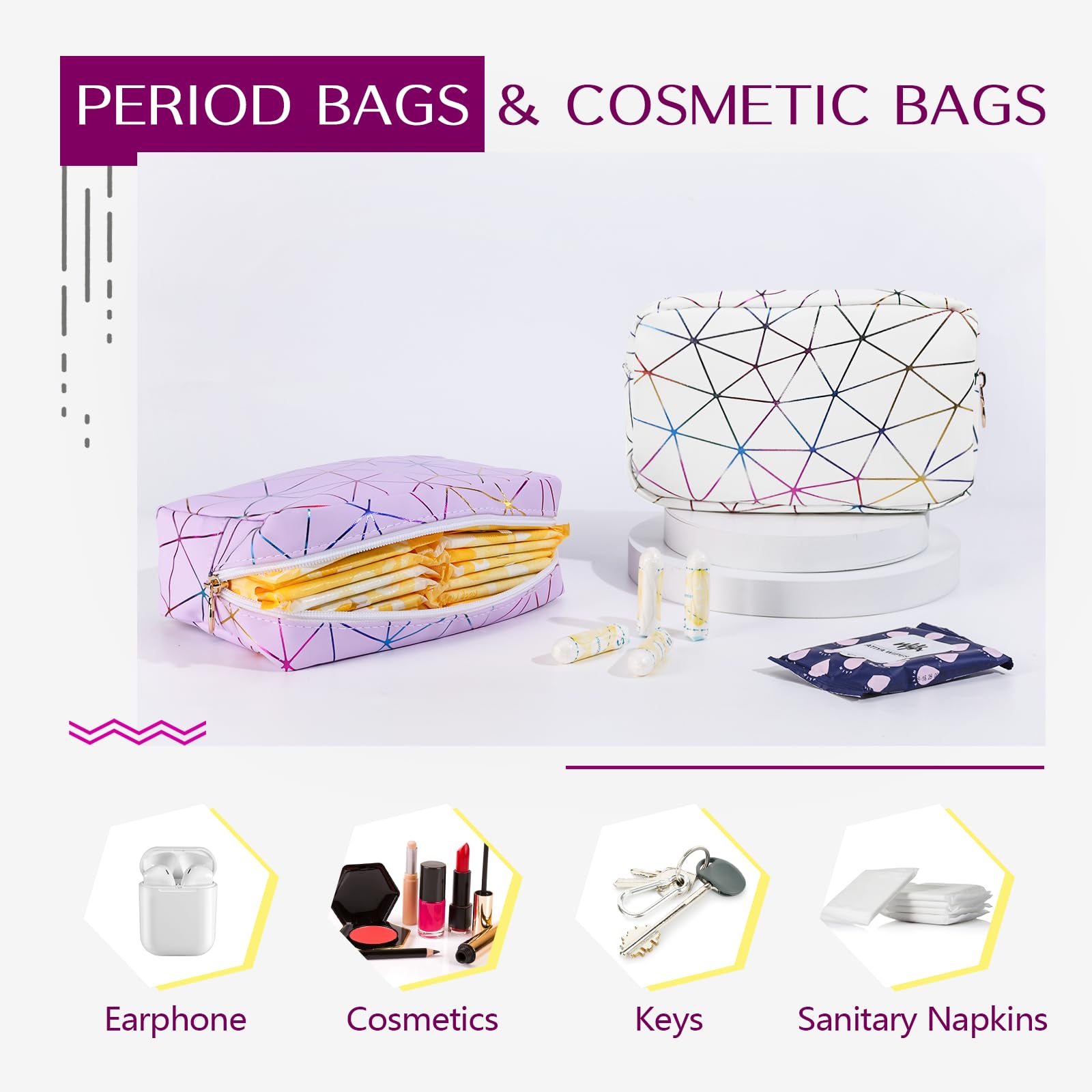 Likesing interior con bolsillo, ideal para llaves y labial.