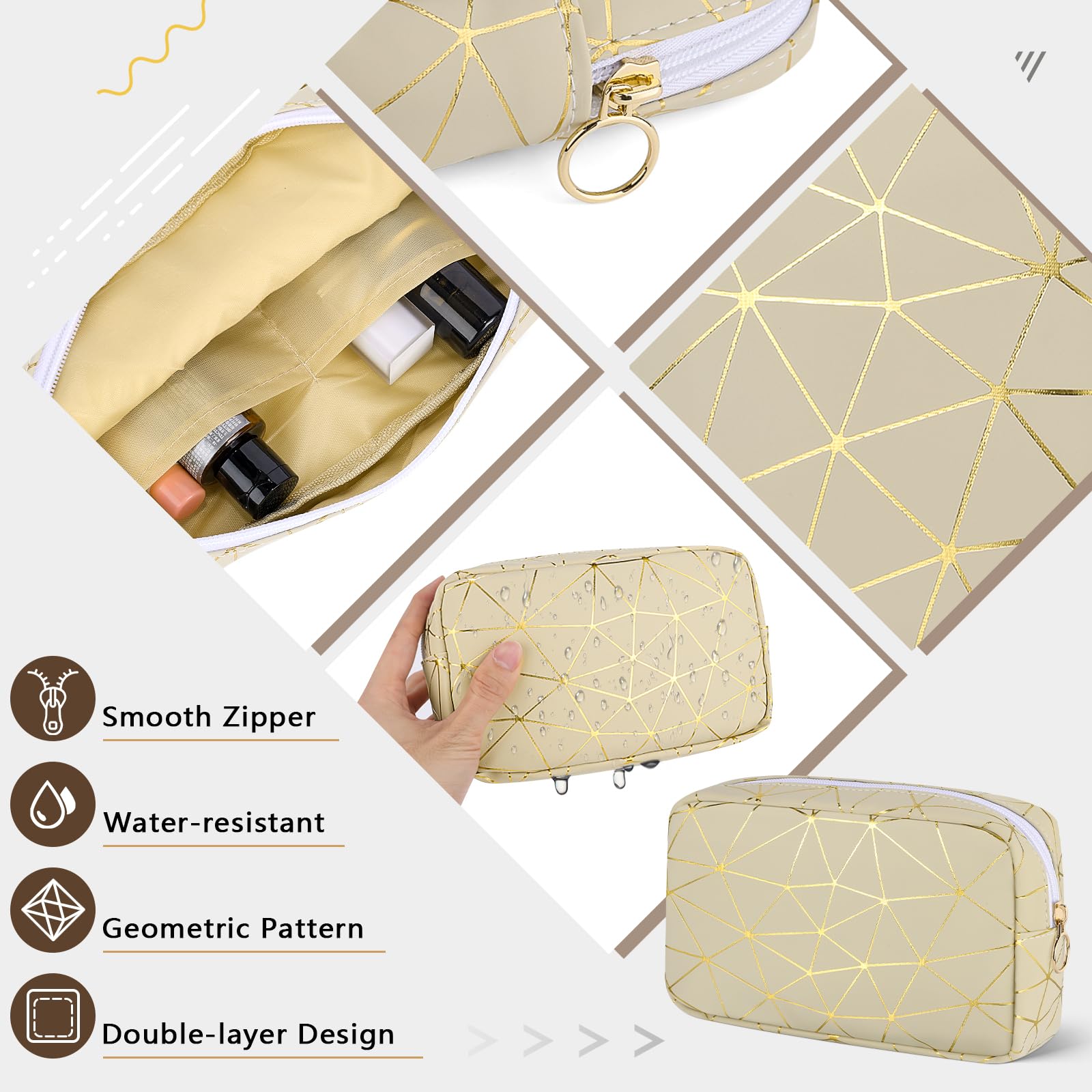 Likesing bolsita interior para llaves y labiales, bolsillo práctico para accesorios.