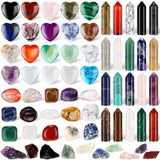 Liliaafar 65 piedras crudas, ideales para meditación y energía calmante.