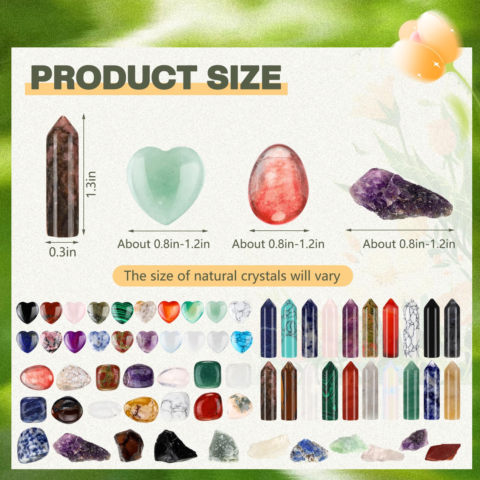 Liliaafar cristales pulidos, perfectos para decoración y colección.