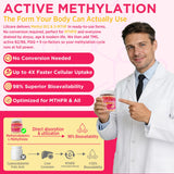 Detalle de ingredientes clave de Lilicare B12 metilado y L-metilfolato.