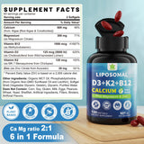 LILICARE cápsulas liposomales D3 y K2, fáciles de tragar.