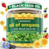 Lilicare gominolas con aceite de orégano y semillas negras en botella