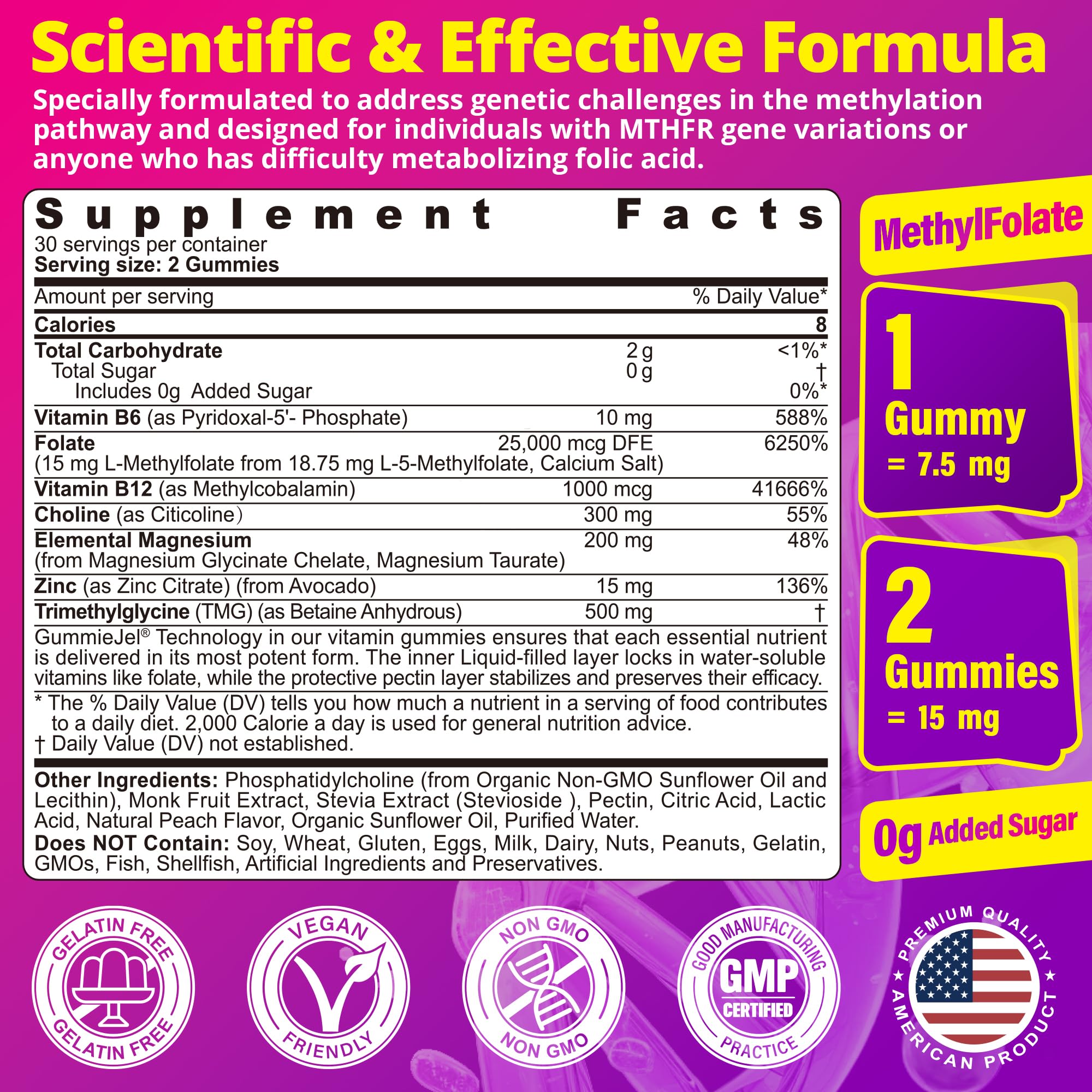 Gomitas LILICARE con B12 metilcobalamina 1000 mcg para cognición