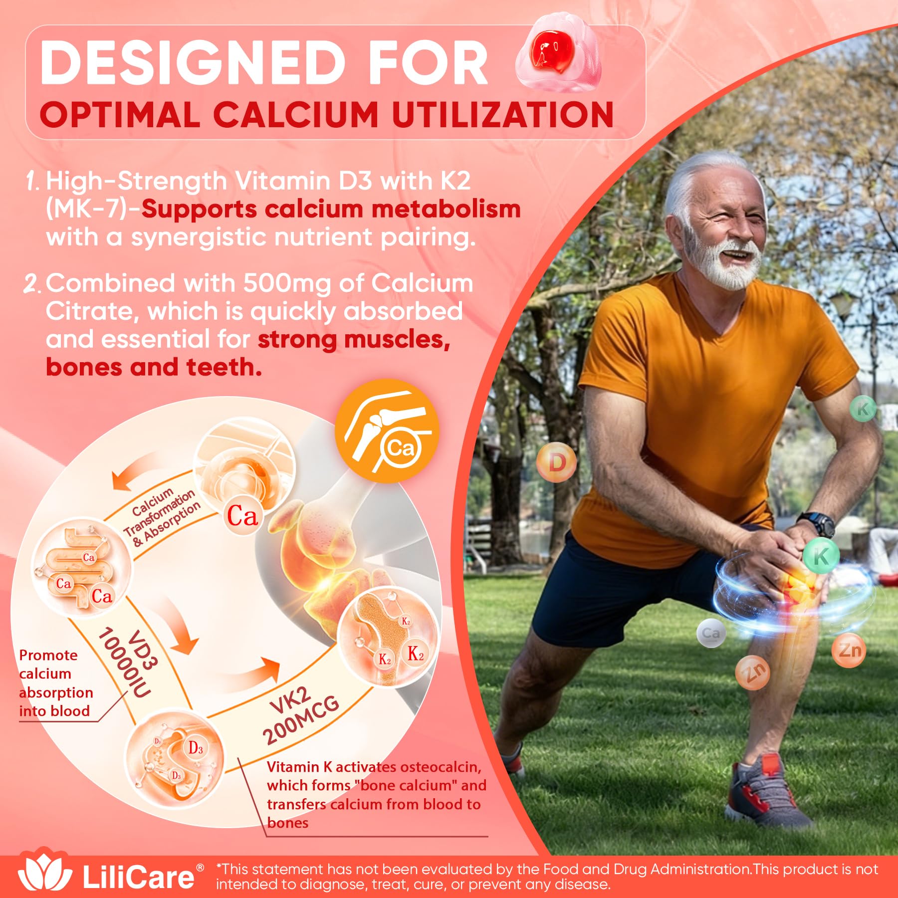 Gomitas LILICARE con magnesio y vitamina C para energía y función muscular