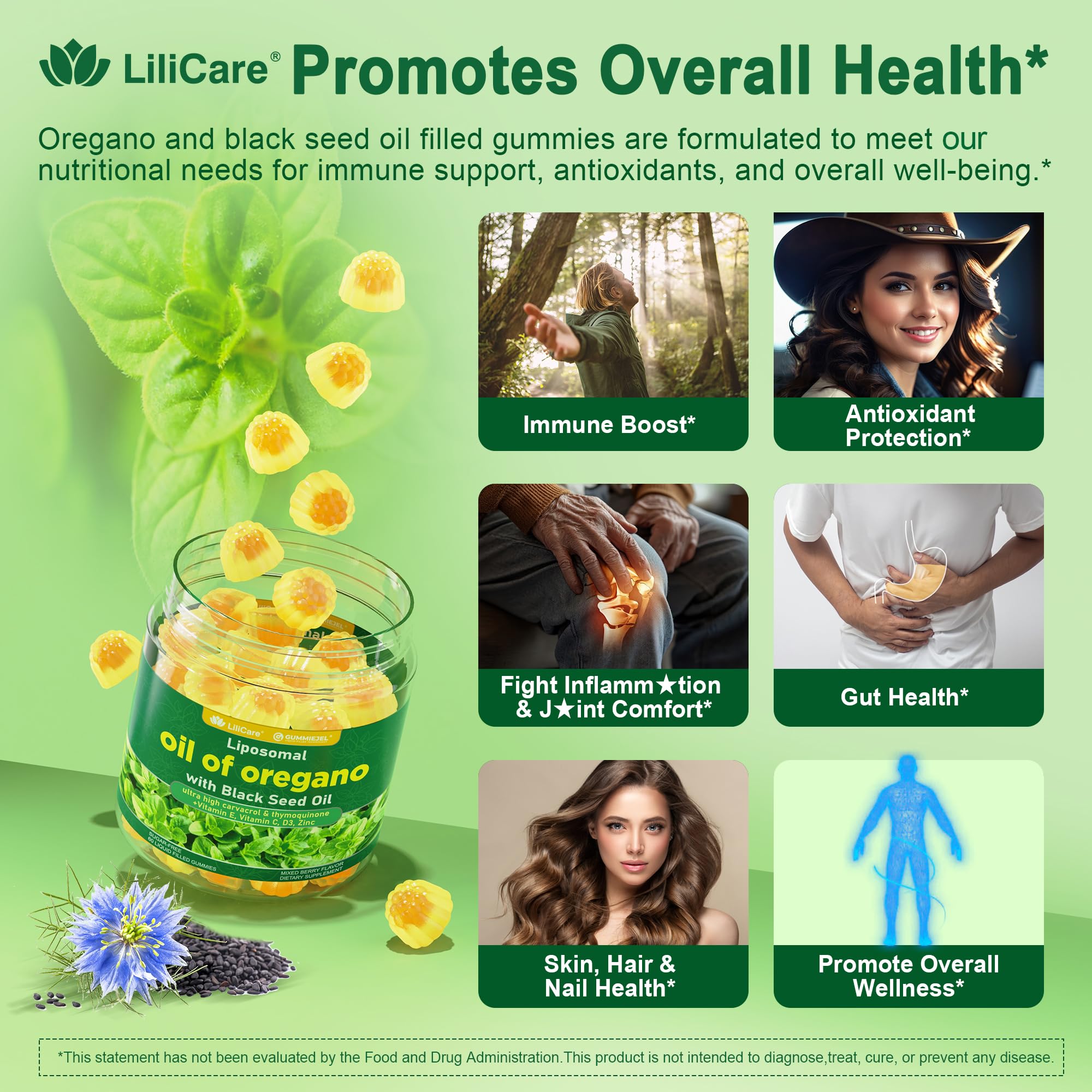 Lilicare vitaminas C y E para antioxidantes naturales