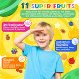 Mezcla de veinte frutas y verduras en gominolas de Lilicare.