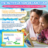 Panel de ingredientes de LILICARE L-Methylfolate para niños, claridad en nutrientes.