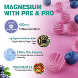 Gomitas Lilicare Magnesium 400 mg etiqueta: sin alérgenos comunes