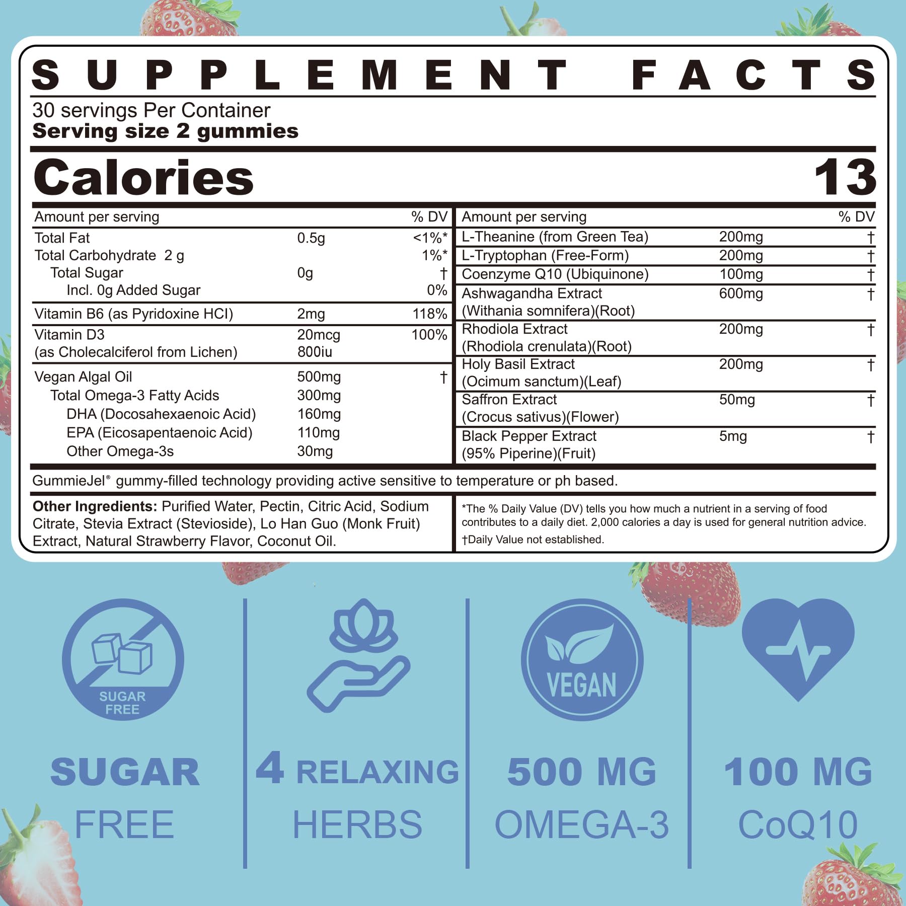 Mezcla 11-en-1 de Lilicare calma para equilibrio emocional.