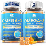 Lilicare gominolas omega-3 de alta potencia en botella para bienestar diario.