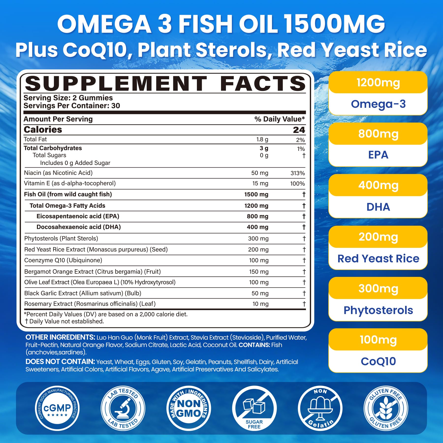 Lilicare gominolas con EPA y DHA para equilibrio de omega-3.
