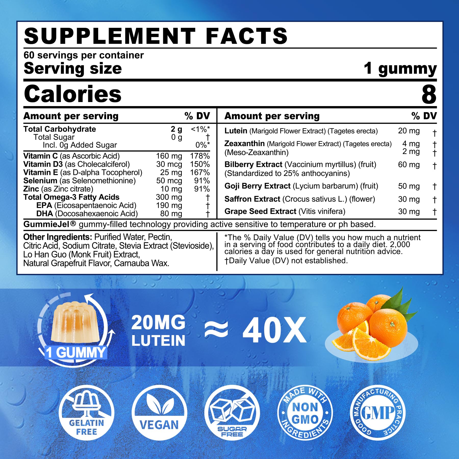 LILICARE Omega3 y luteína: favorecen absorción y apoyo visual diario
