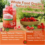 Frasco abierto de LILICARE Vitamina C liposomal, dosis diaria conveniente.