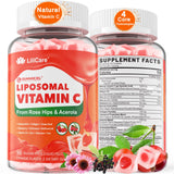 Gomitas liposomales LILICARE Vitamina C en frasco, posible apoyo inmune diario.
