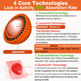 Etiqueta de ingredientes de LILICARE Vitamina C liposomal, antioxidantes naturales.