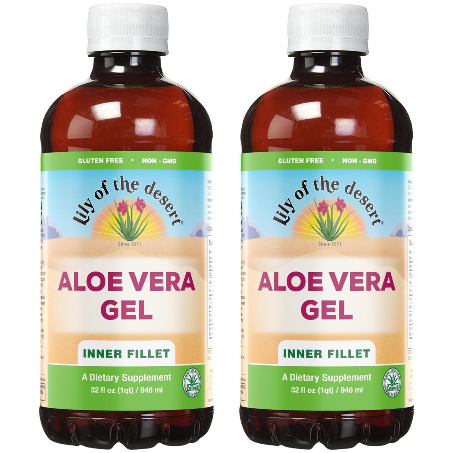Lily Of The Desert gel de aloe pulpa interna, apoyo digestivo suave.