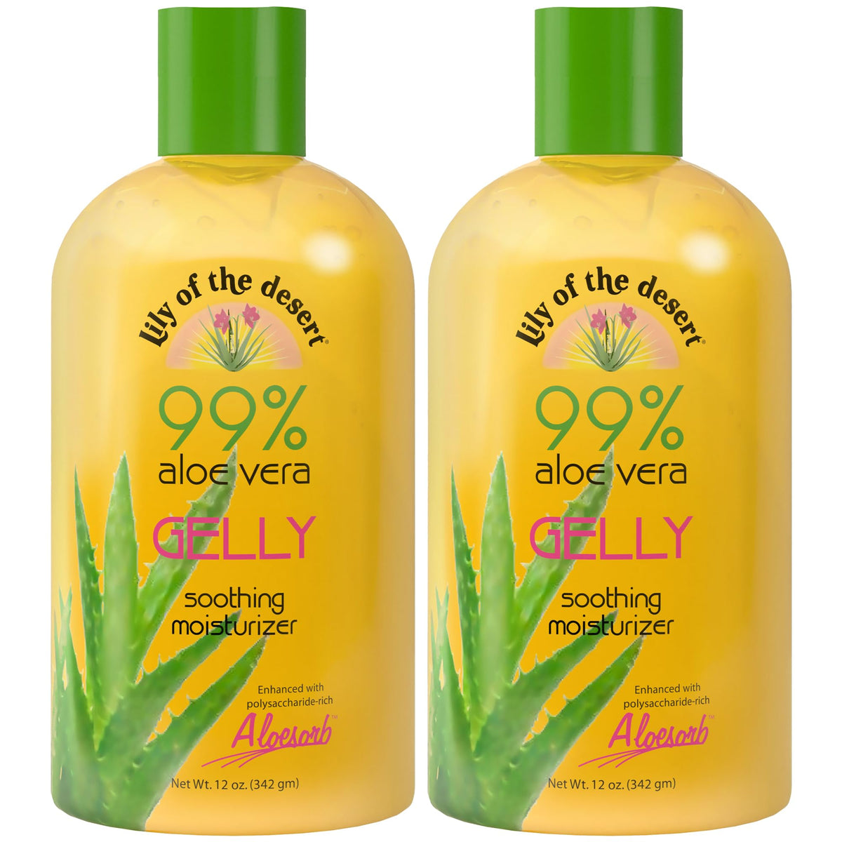 Lily Of The Desert Gelly Moisturizer, textura gel suave para hidratación diaria.