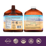 Jugo Aloe Vera Lily of the Desert vertido en vaso refrescante