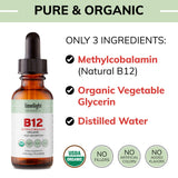 Sello hecho en EE. UU. LIMELIGHT HERBALS B12 garantiza calidad