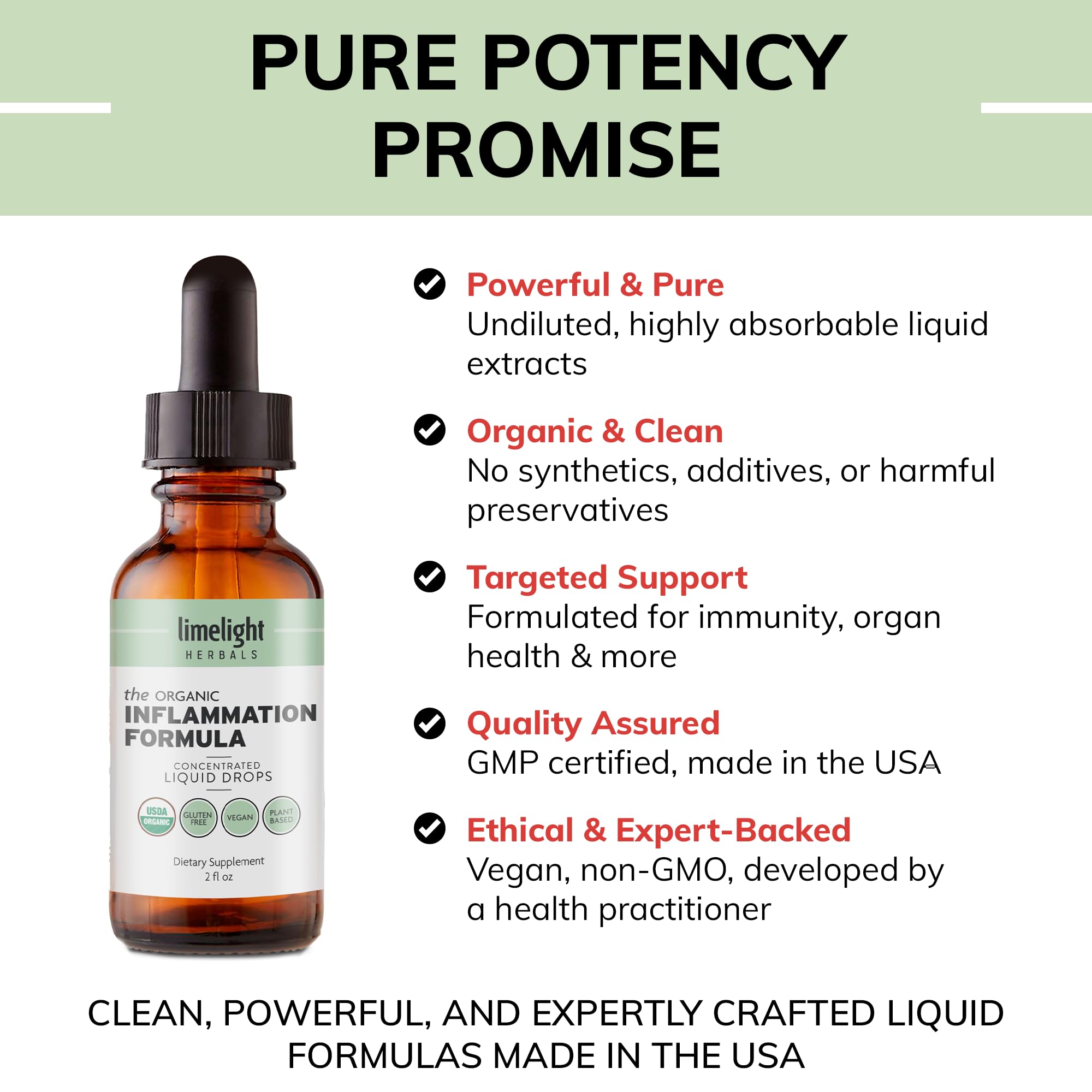 LIMELIGHT HERBALS gotas Calidad GMP EEUU: producto certificado y seguro.
