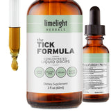 Fórmula Garrapata de LIMELIGHT HERBALS en frasco para apoyo inmune natural
