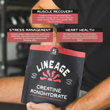 Lineage Provisions Creatina Micronizada se disuelve al instante en agua o leche