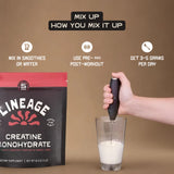 Lineage Provisions Creatina Micronizada con sal para hidratación durante sesiones