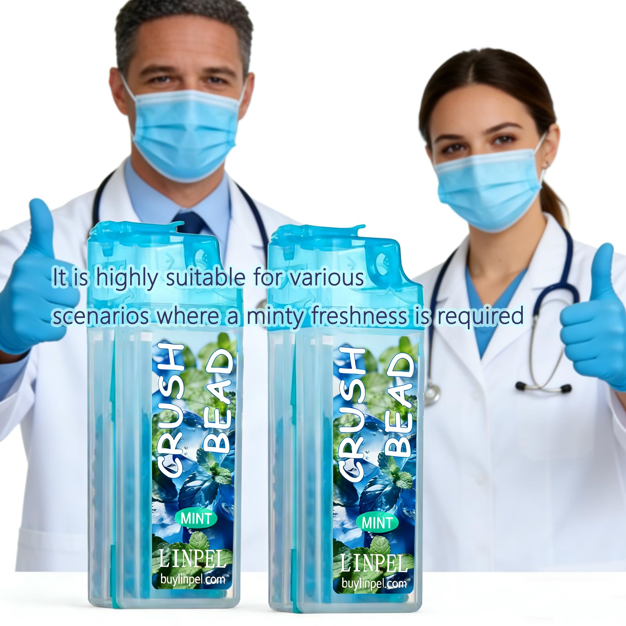 Fragancia suave de menta que cuida la experiencia de uso prolongado.