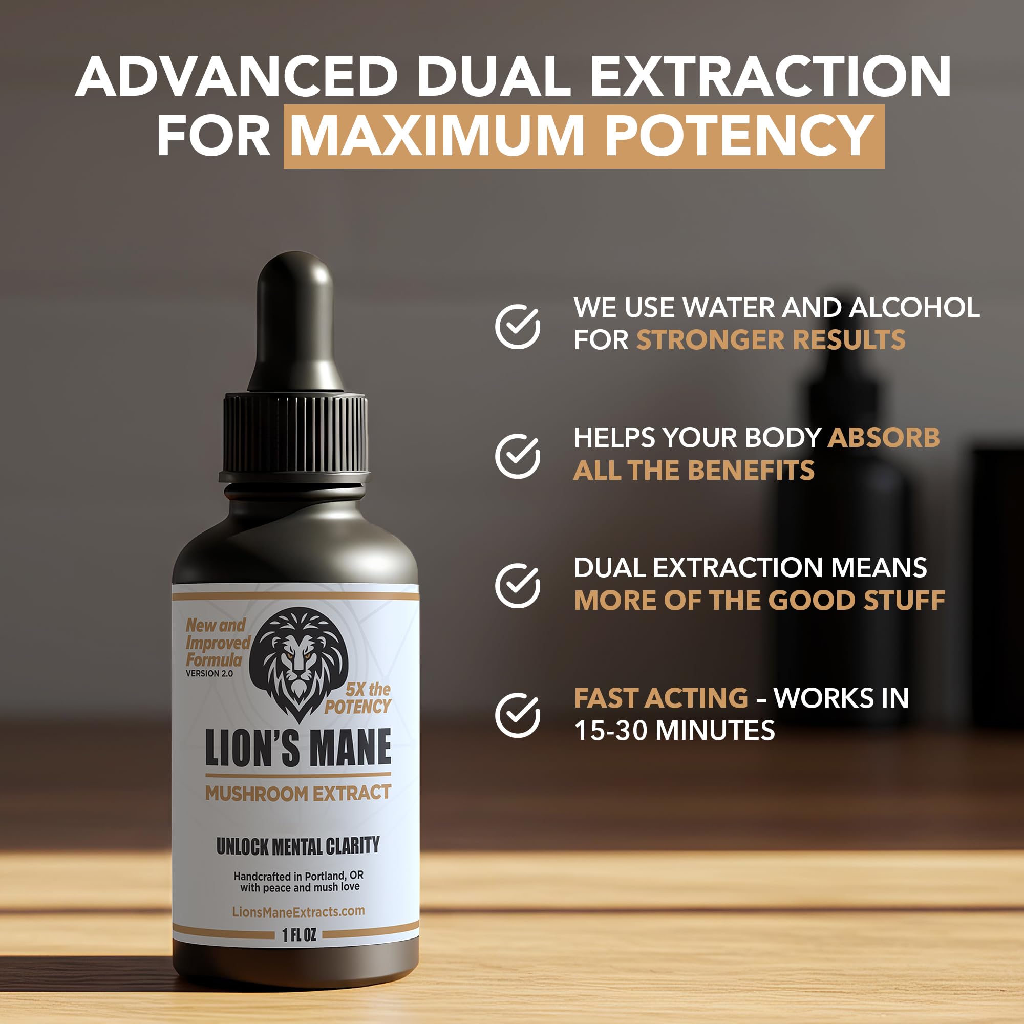 LionsManeExtracts.com: mezcla suave en té caliente para ritual diario.