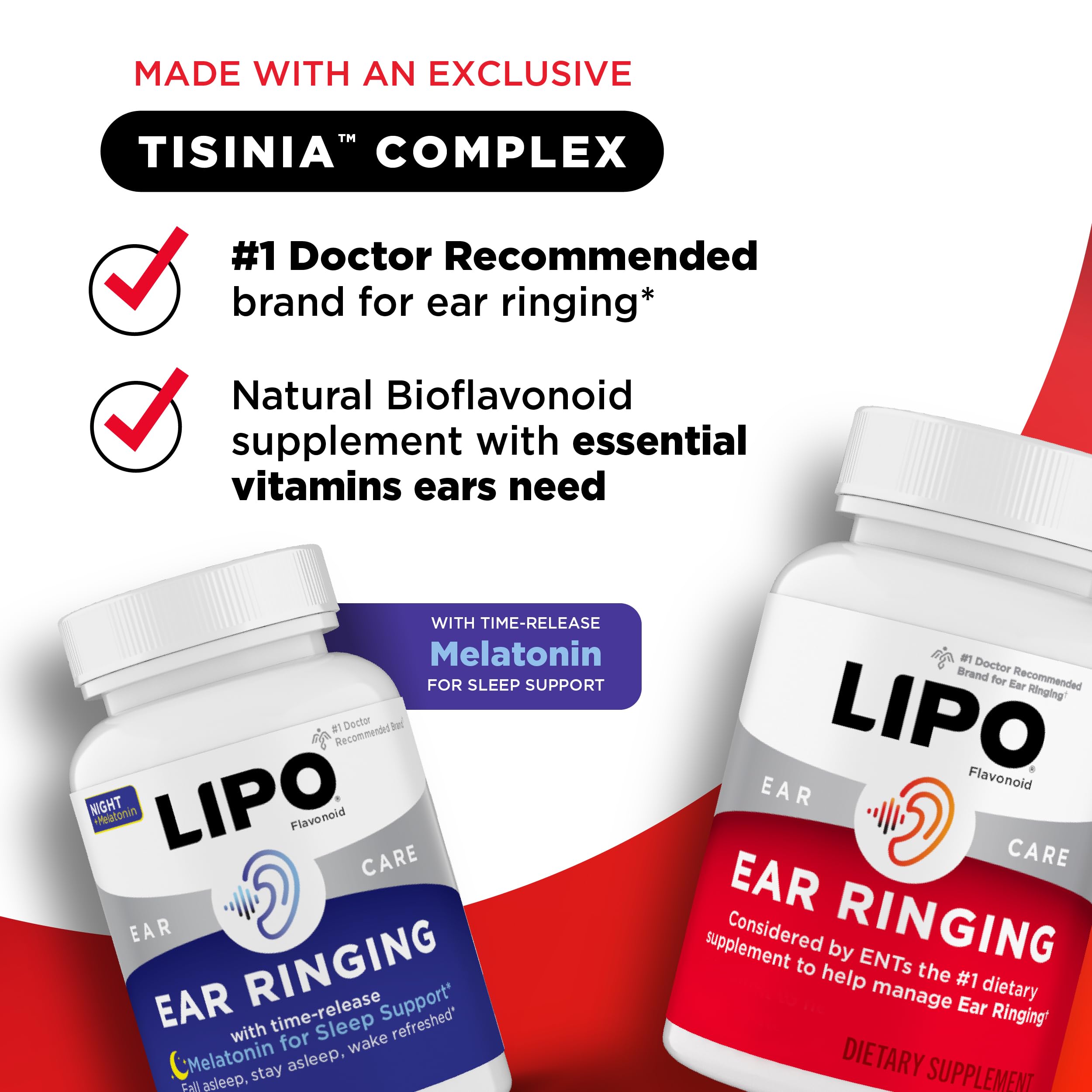 Frasco de Lipo-Flavonoid Night con melatonina visible.