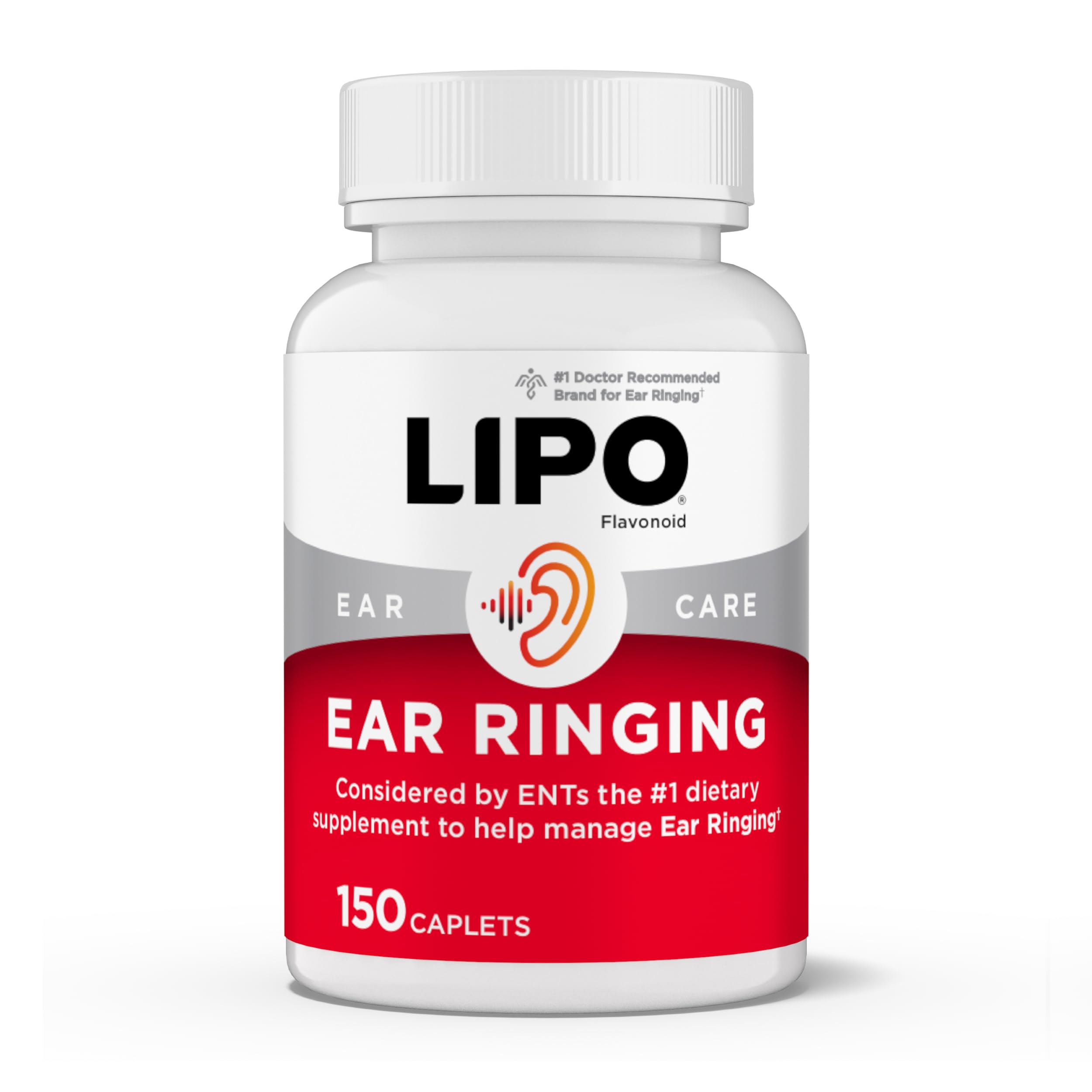 Lipo-Flavonoid: botella de cápsulas para apoyo del oído interno.
