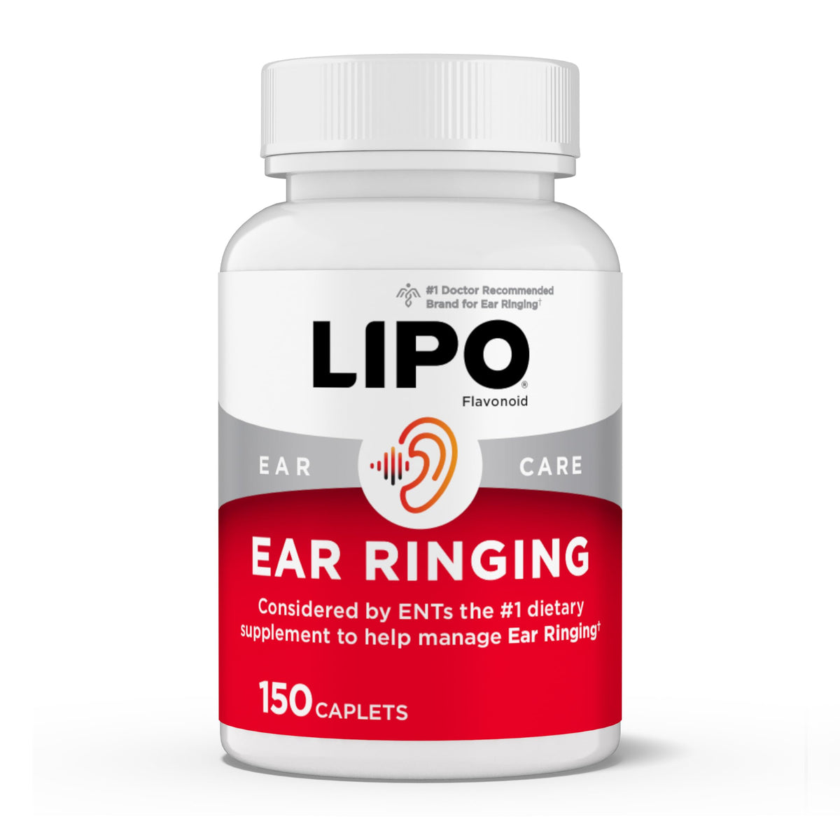 Lipo-Flavonoid: botella de cápsulas para apoyo del oído interno.