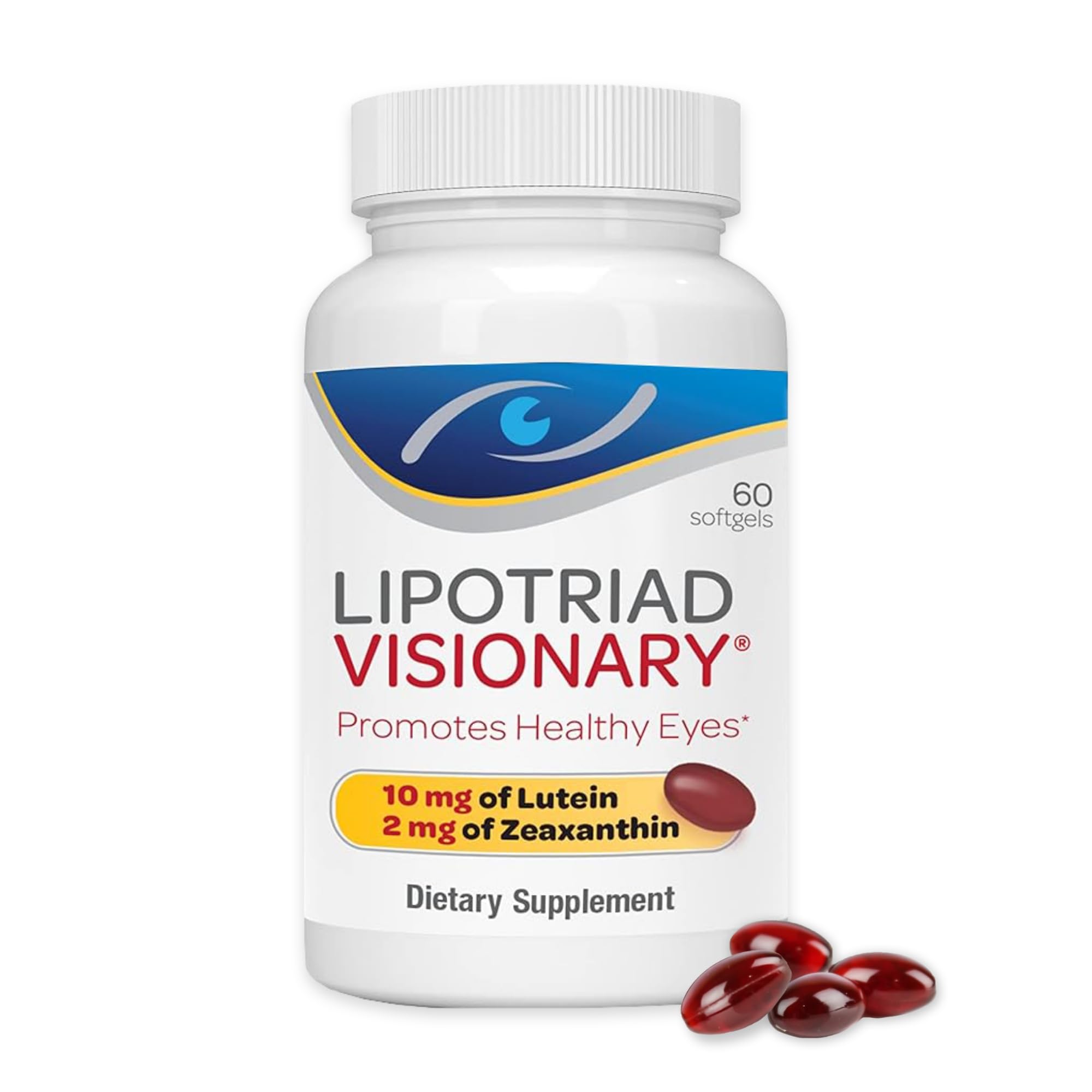 Lipotriad Visionary: caja de cápsulas para cuidado ocular diario.
